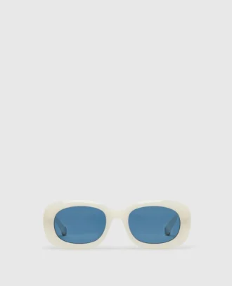 Lunettes de soleil ovales épaisses