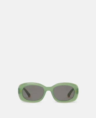 Lunettes de soleil ovales épaisses