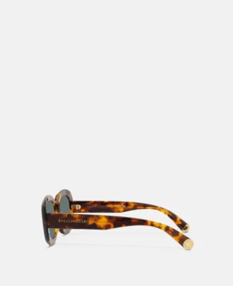 Lunettes de soleil ovales épaisses