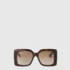Lunettes de soleil oversize carrées dégradées Lunettes de soleil oversize carrées dégradées