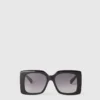 Lunettes de soleil oversize carrées dégradées Lunettes de soleil oversize carrées dégradées