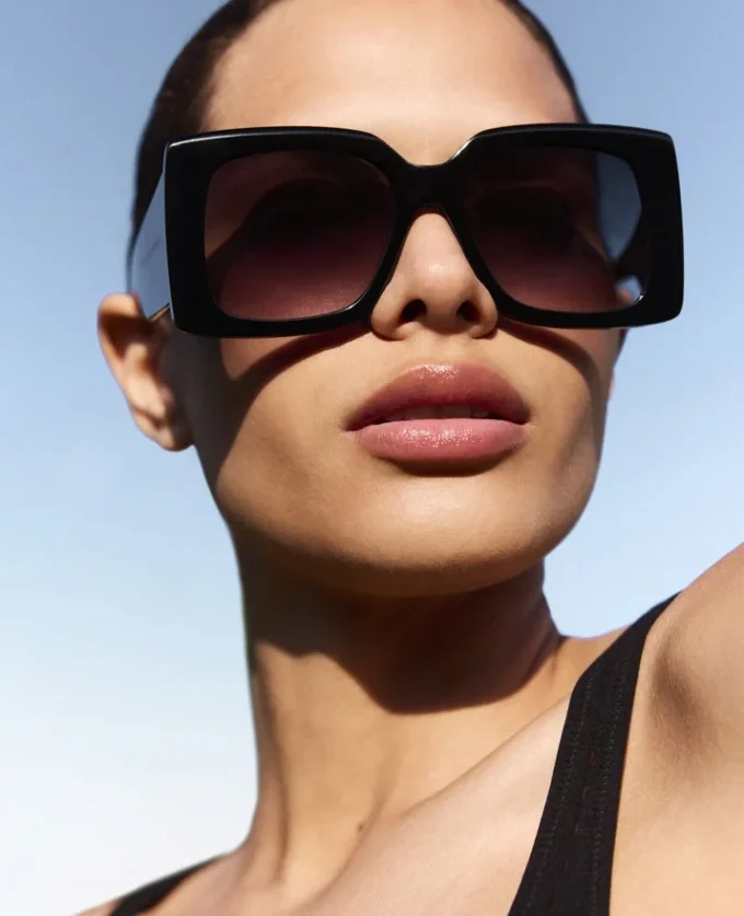 Lunettes de soleil oversize carrées dégradées Lunettes de soleil oversize carrées dégradées