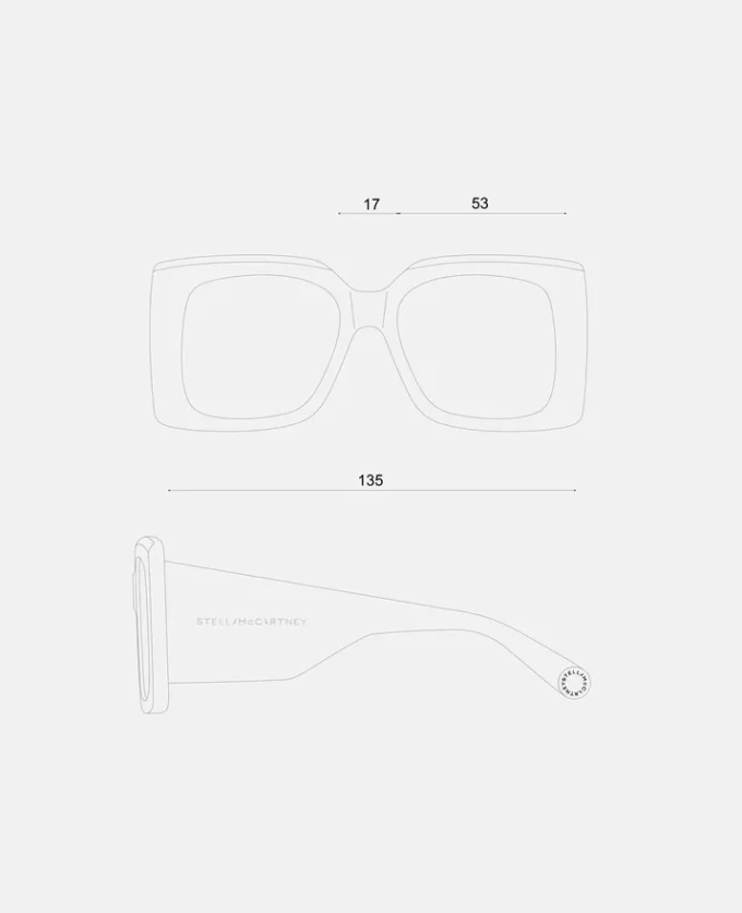 Lunettes de soleil oversize carrées dégradées Lunettes de soleil oversize carrées dégradées