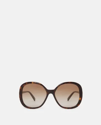 Lunettes de soleil oversize rondes dégradées