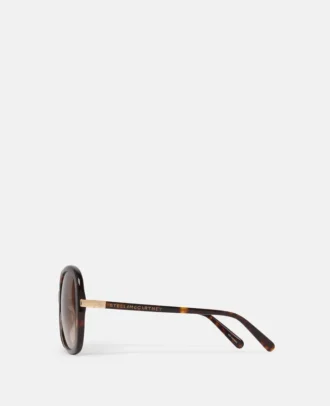 Lunettes de soleil oversize rondes dégradées