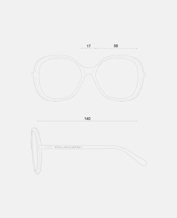Lunettes de soleil oversize rondes dégradées Lunettes de soleil oversize rondes dégradées