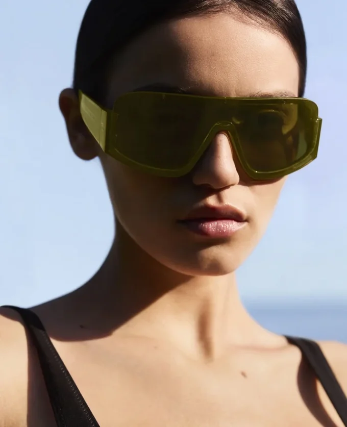 Lunettes de soleil épaisses à bords droits Lunettes de soleil épaisses à bords droits