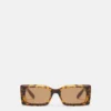 Lunettes de soleil rectangulaires gravées du logo Lunettes de soleil rectangulaires gravées du logo
