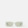Lunettes de soleil rectangulaires gravées du logo Lunettes de soleil rectangulaires gravées du logo