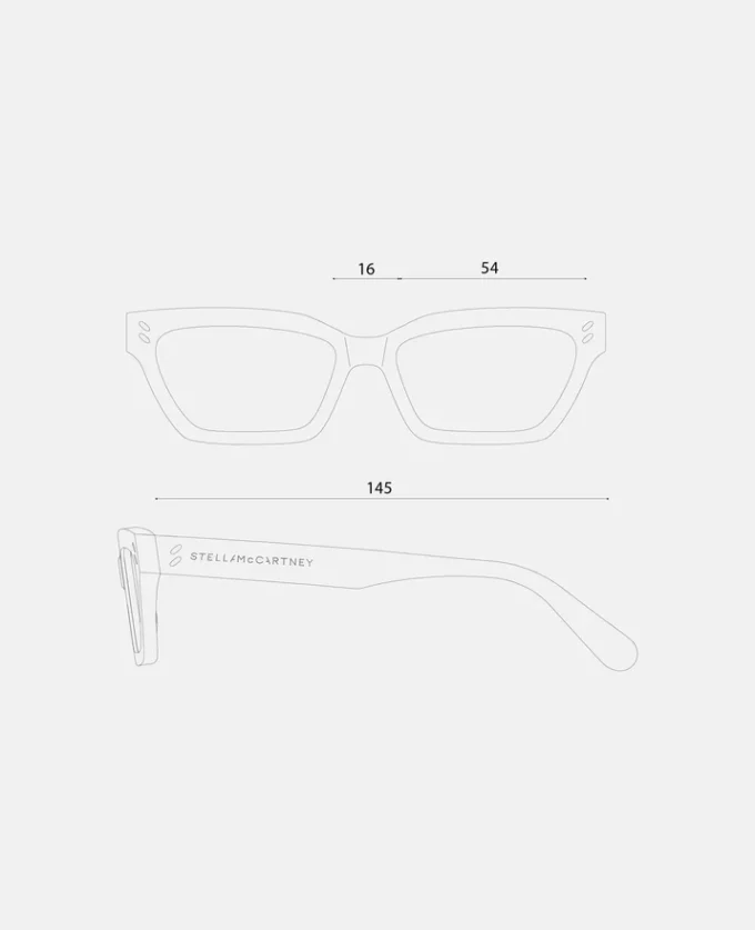 Lunettes de soleil rectangulaires œil-de-chat Lunettes de soleil rectangulaires œil-de-chat