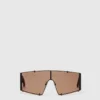Lunettes de soleil rectangulaires translucides Lunettes de soleil rectangulaires translucides