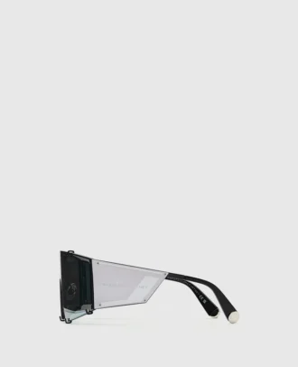 Lunettes de soleil rectangulaires translucides