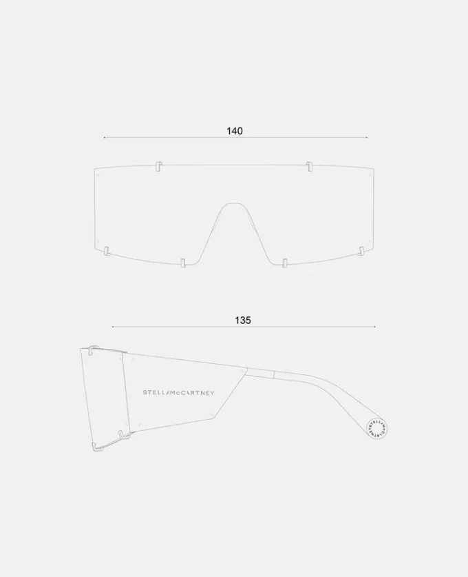 Lunettes de soleil rectangulaires translucides Lunettes de soleil rectangulaires translucides