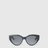 Lunettes de soleil rondes œil-de-chat