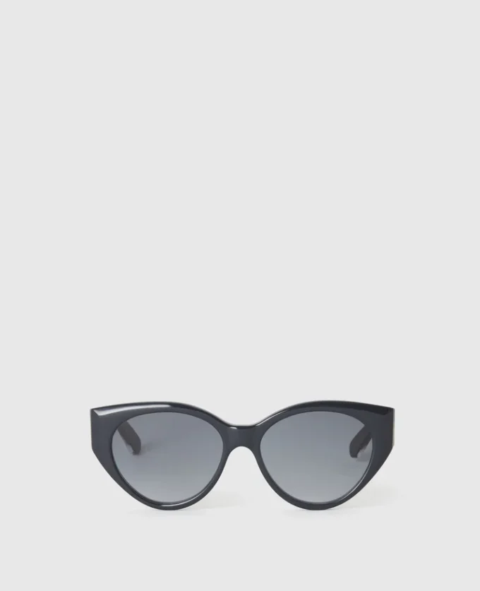 Lunettes de soleil rondes œil-de-chat
