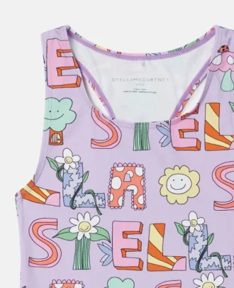 Maillot de bain imprimé lettrage