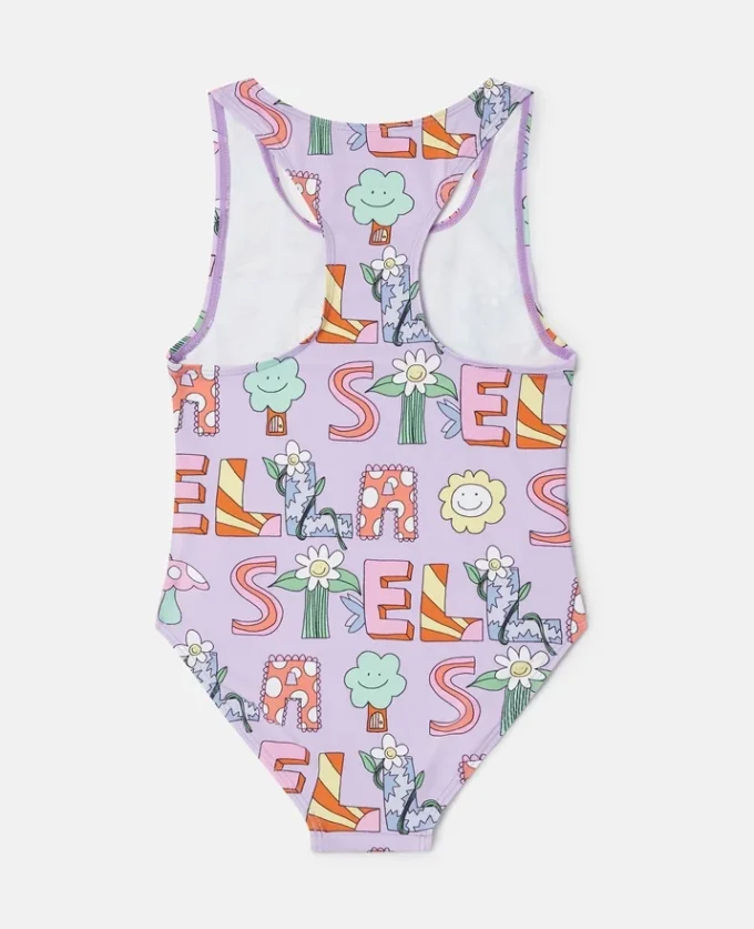 Maillot de bain imprimé lettrage