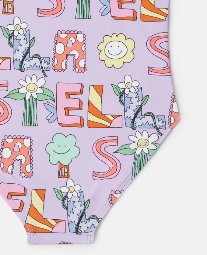Maillot de bain imprimé lettrage