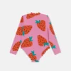 Maillot de bain à manches longues imprimé fraises Maillot de bain à manches longues imprimé fraises