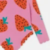 Maillot de bain à manches longues imprimé fraises Maillot de bain à manches longues imprimé fraises