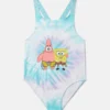 Maillot de bain tie-dye à motif Bob l’éponge Maillot de bain tie-dye à motif Bob l’éponge