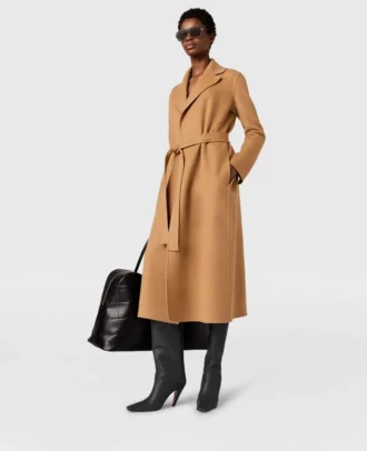 Manteau double face avec ceinture