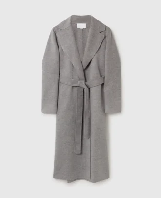 Manteau double face avec ceinture