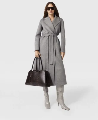 Manteau double face avec ceinture