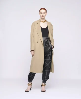 Manteau en laine à double boutonnage