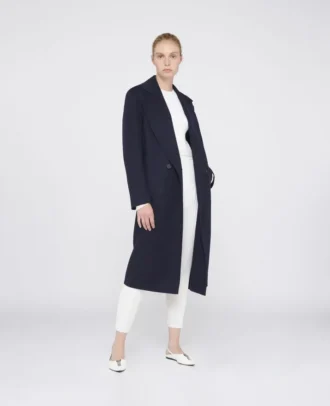 Manteau en laine à double boutonnage