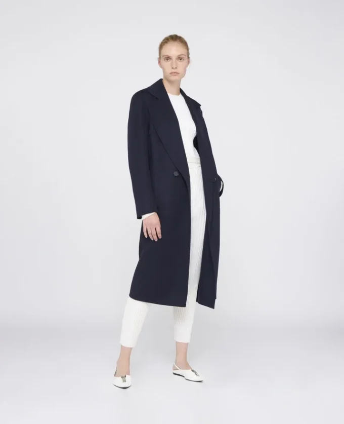 Manteau en laine à double boutonnage Manteau en laine à double boutonnage
