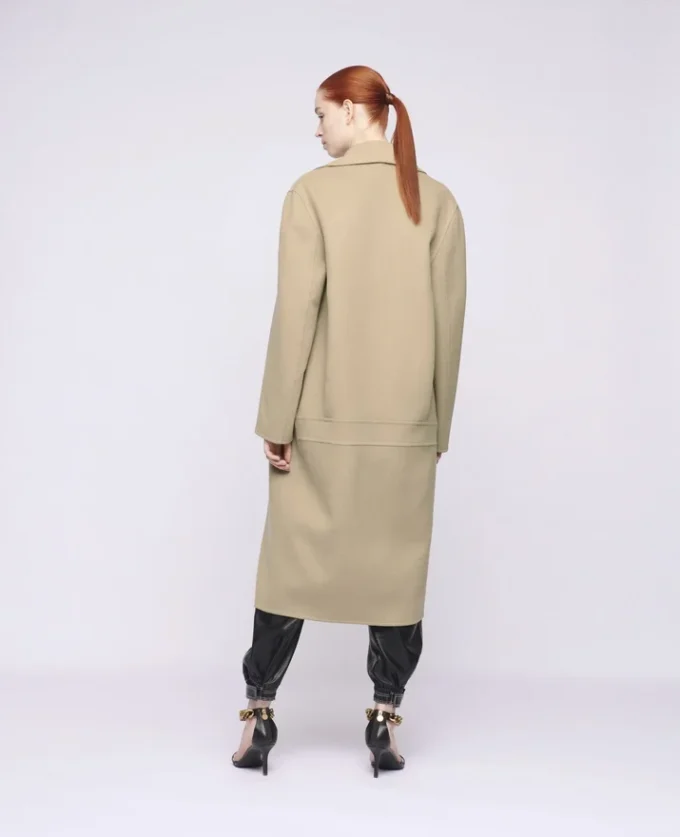 Manteau en laine à double boutonnage Manteau en laine à double boutonnage