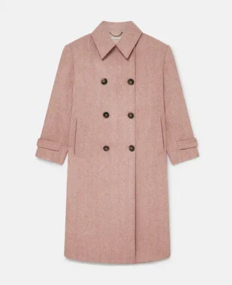 Manteau long croisé