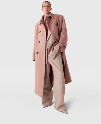 Manteau long croisé