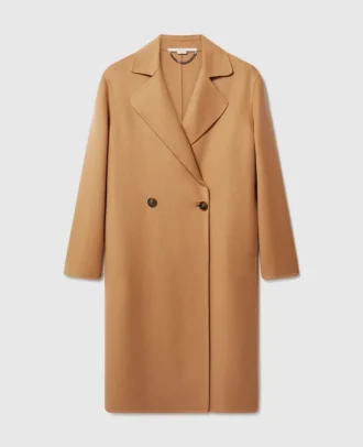 Manteau long à double boutonnage