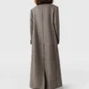 Manteau long en tweed à double boutonnage Manteau long en tweed à double boutonnage