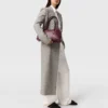 Manteau long en tweed à double boutonnage Manteau long en tweed à double boutonnage