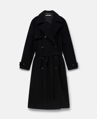 Manteau long à manches banane et ceinture
