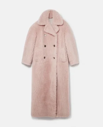 Manteau long oversize en peluche