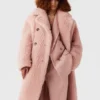 Manteau long oversize en peluche Manteau long oversize en peluche