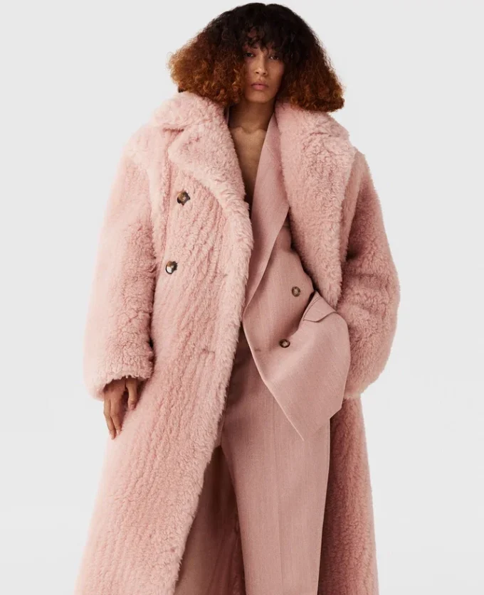 Manteau long oversize en peluche Manteau long oversize en peluche