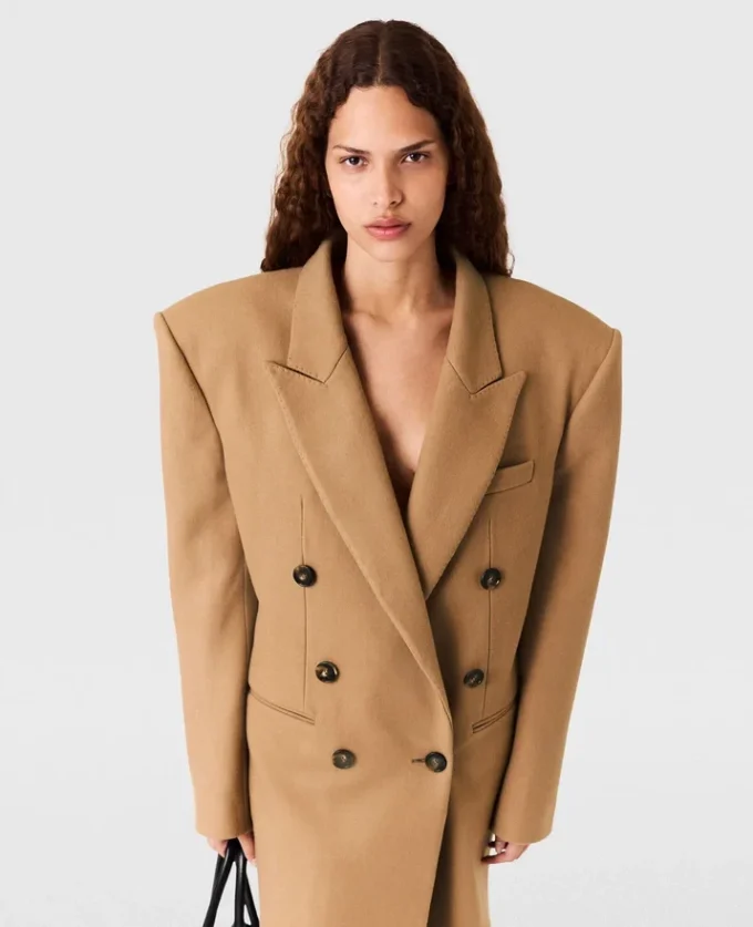 Manteau mi-long à double boutonnage Manteau mi-long à double boutonnage