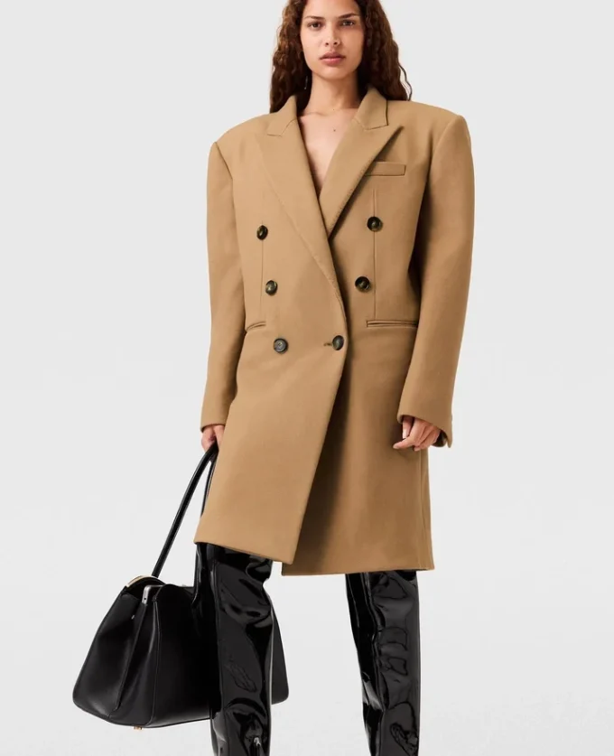 Manteau mi-long à double boutonnage Manteau mi-long à double boutonnage