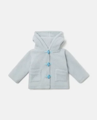 Manteau Teddy à capuche moelleux