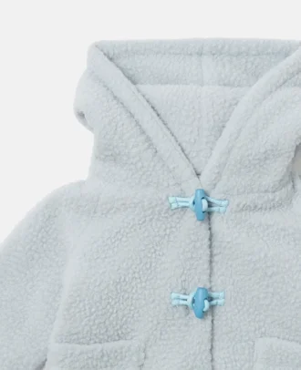 Manteau Teddy à capuche moelleux