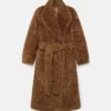 Manteau Teddy en peluche avec ceinture Manteau Teddy en peluche avec ceinture