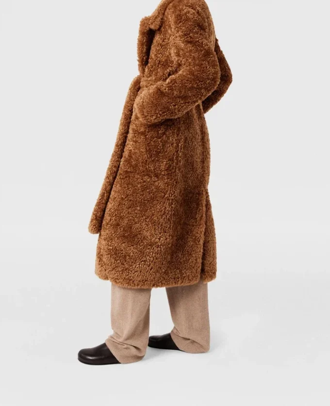 Manteau Teddy en peluche avec ceinture Manteau Teddy en peluche avec ceinture