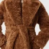Manteau Teddy en peluche avec ceinture Manteau Teddy en peluche avec ceinture