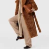 Manteau Teddy en peluche avec ceinture Manteau Teddy en peluche avec ceinture