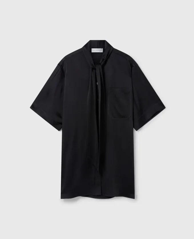 Mini-robe à col noué Mini-robe à col noué